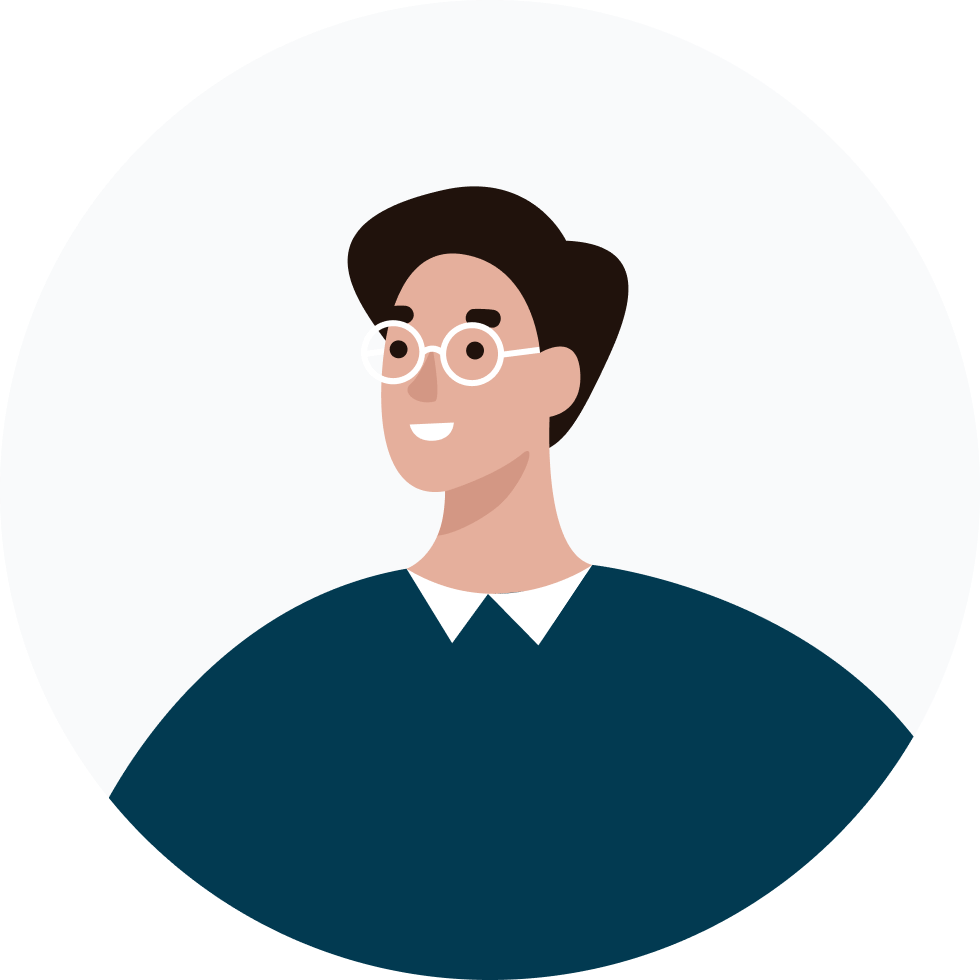 Man with Glasses Illustration Man with Glasses Illustration